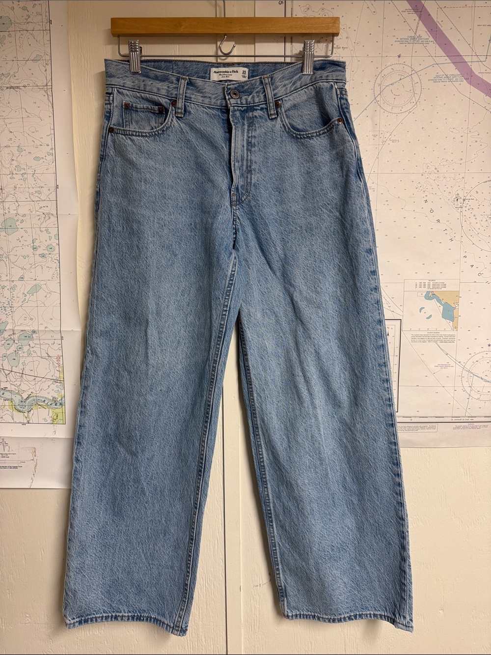 Abercrombie & Fitch Light Blue Wide-Leg Jeans